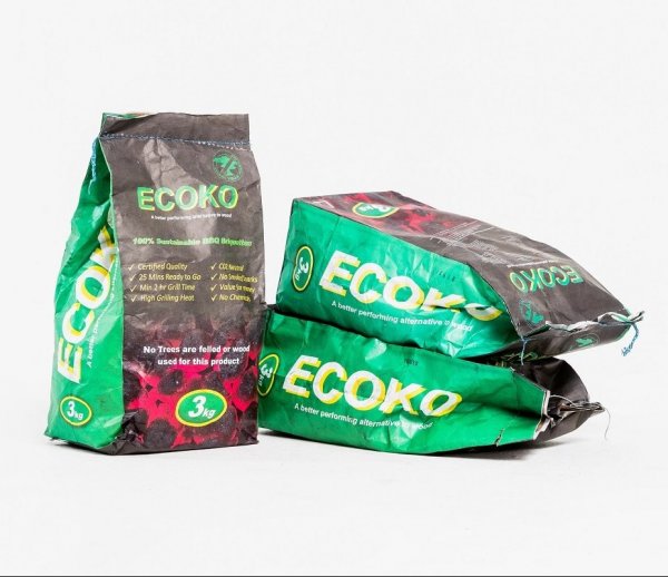 Ecoko holzfreie Grillbriketts aus Mangokernen und Pflanzenresten